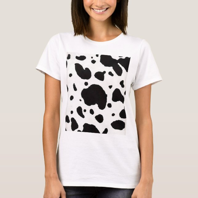 Kuh-Druck T-Shirt (Vorderseite)