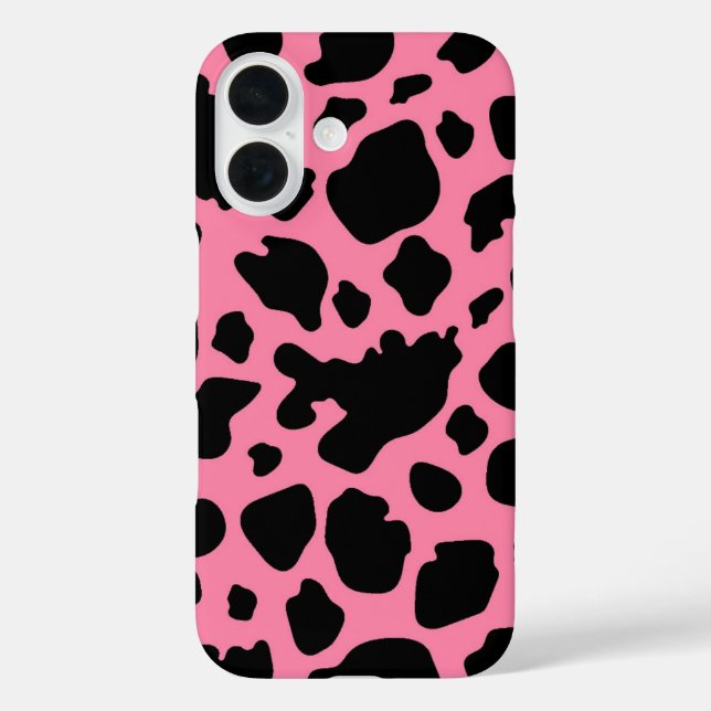 Kuh drucken auf rosa Case-Mate iPhone hülle (Rückseite)