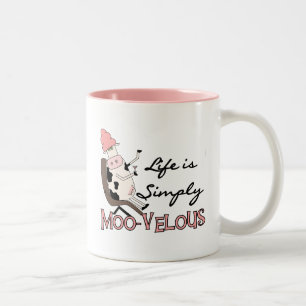 Kuh einfach moovelous Tshirts und Geschenke Zweifarbige Tasse