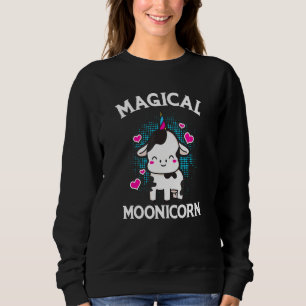 Kuh Einhorn Horn Ice Creme Sweatshirt