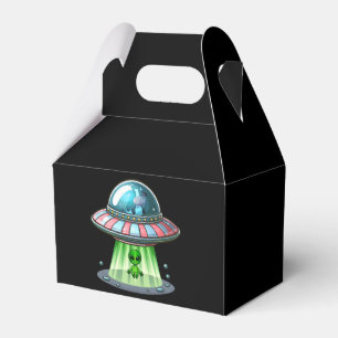 Kuh entführender Außerirdischer Geschenkschachtel