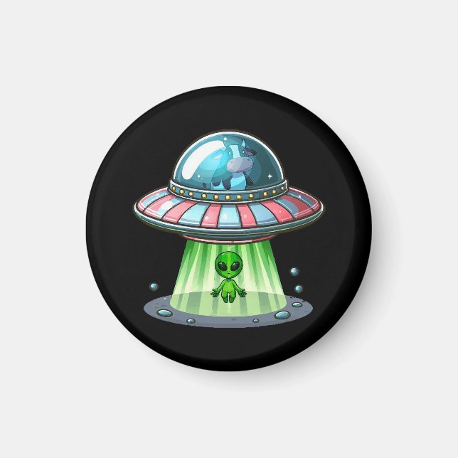 Kuh entführender Außerirdischer Magnet (Vorne)