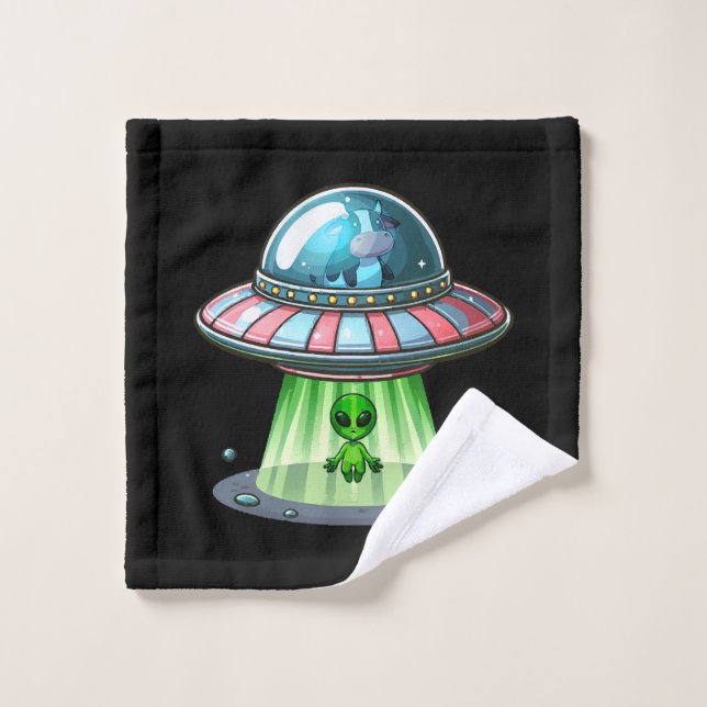 Kuh entführt Alien Waschlappen (Waschlappen)