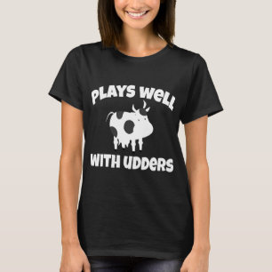 Kuh-Euter Stall für landwirtschaftliche Tiere T-Shirt
