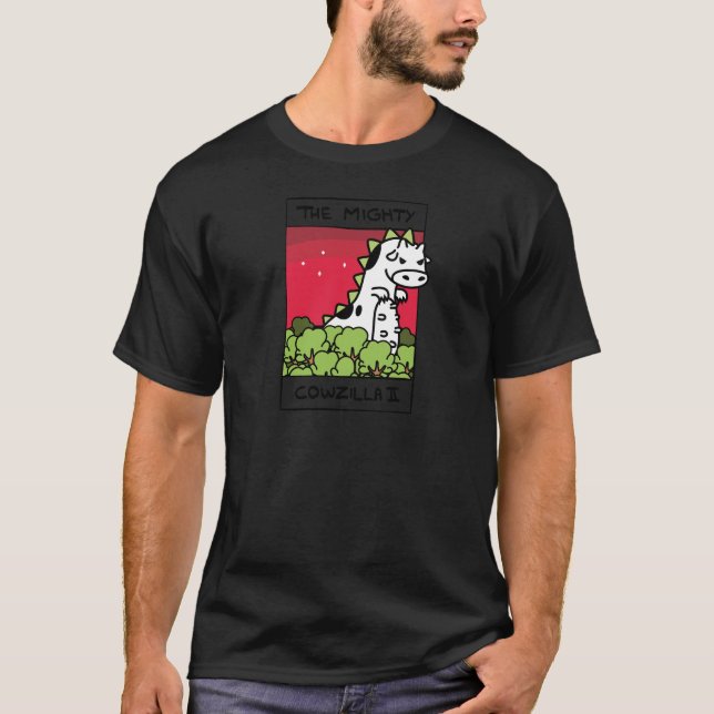 Kuh-Evolution Cowzilla Kleid T-Shirt (Vorderseite)