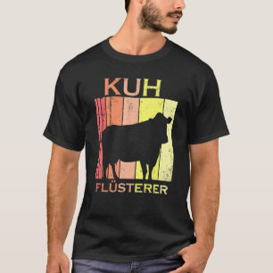 Kuh Flüsterer Vintage Bauer Kühe T-Shirt