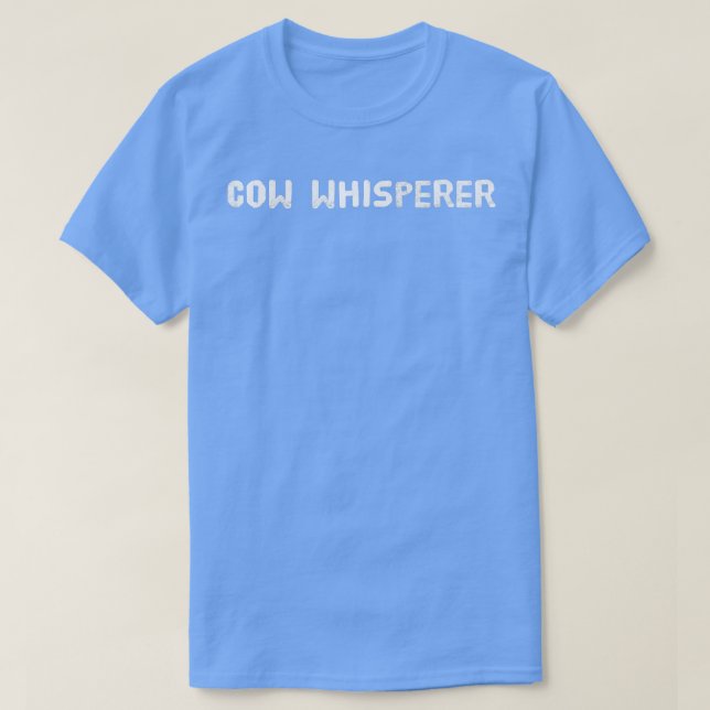 Kuh flüstert lustigen Bauer Rancher T-Shirt (Design vorne)