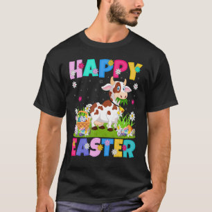 Kuh Frohe Ostern Hase Kuh Ostersonntag T-Shirt