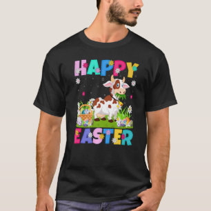 Kuh Frohe Ostern Hase Kuh Ostersonntag T-Shirt