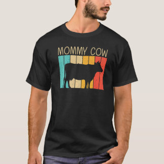 Kuh für Frauen Mutter Bauernhof Tier Kuh Milchbaue T-Shirt
