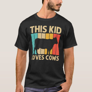 Kuh für Kleinkinder Zuchttiere Milchvieh Bauer T-Shirt
