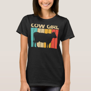 Kuh für Mädchen Kinder Zuchtbetrieb Milchkühe Baue T-Shirt
