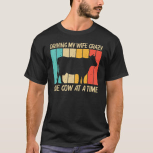 Kuh für Männer Vater Zuchtvieh Milchkaffee Bauer T-Shirt