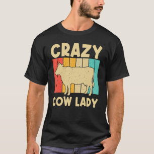Kuh für weibliche Mädchen Bauer Milchviehhaltung T-Shirt