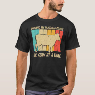 Kuh für weibliche Mädchen Bauer Milchviehhaltung T-Shirt