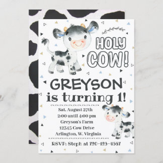 Kuh Geburtstag Einladung Heilige Kuh Einladung