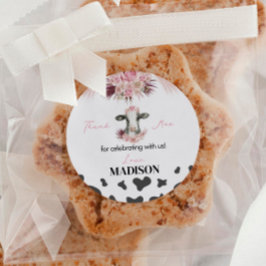 Kuh Geburtstagspartei Aufkleber Etiketten