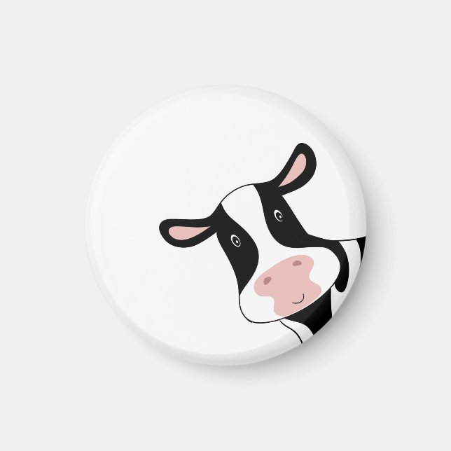 Kuh-Geschenk, süßer Kuh-Magnet. Kuh-Thema Magnet (Vorne)