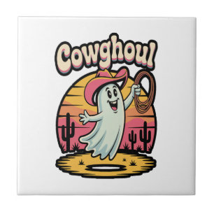 Kuh Ghoul Halloween Gruselig Fliese