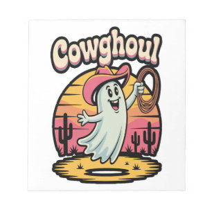 Kuh Ghoul Halloween Gruselig Notizblock