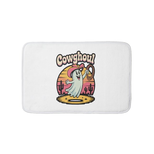 Kuh Ghoul Halloween Spooky Badematte (Vorderseite)