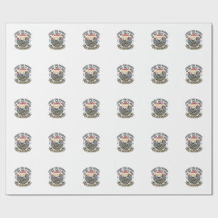 Kuh Glück Vintage-Farm-Vektor-Shirt-Design_1 Geschenkpapier