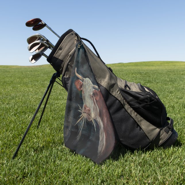Kuh! Golfhandtuch (Gras)