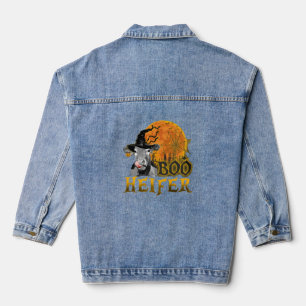 Kuh Halloween Jeansjacke