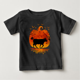 KUH HALLOWEEN KOSTÜM KÜRBIS HERBSTSAISON BABY T-SHIRT