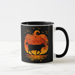 KUH HALLOWEEN KOSTÜM KÜRBIS HERBSTSAISON TASSE