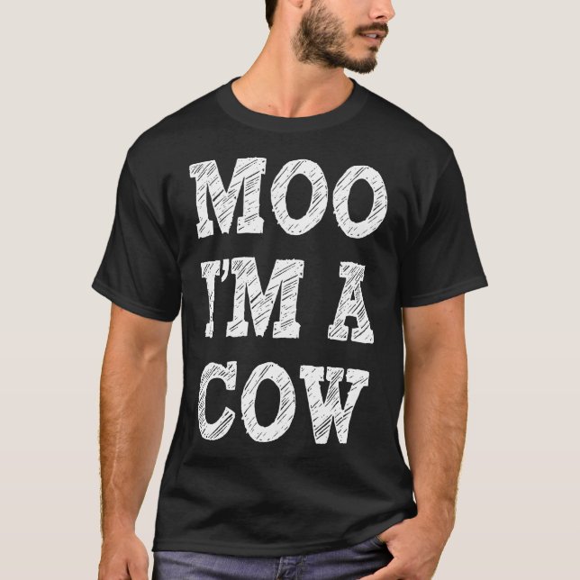 Kuh Halloween Kostüm T-Shirt (Vorderseite)
