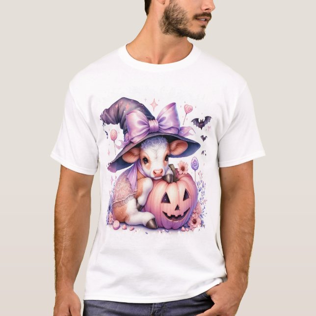 Kuh Halloween Platz T-Shirt (Vorderseite)
