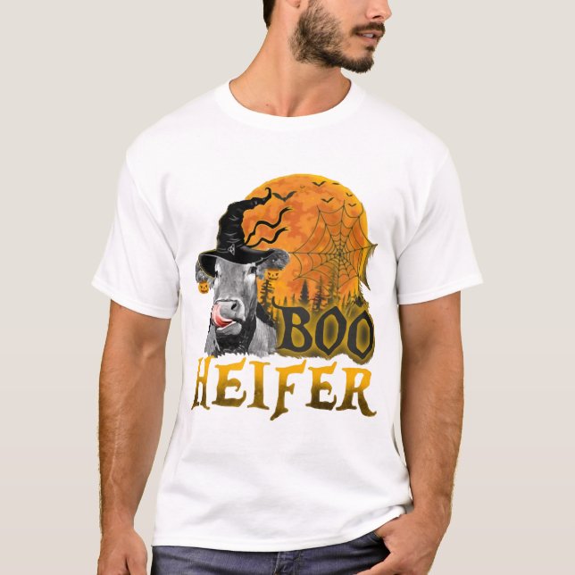 Kuh Halloween T-Shirt (Vorderseite)