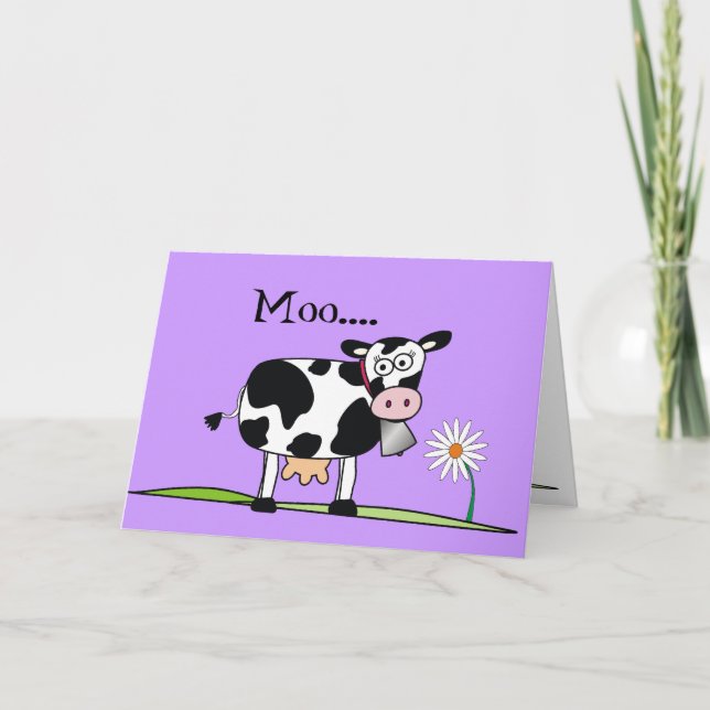 Kuh-Happy Mudders Days Karte (Vorderseite)