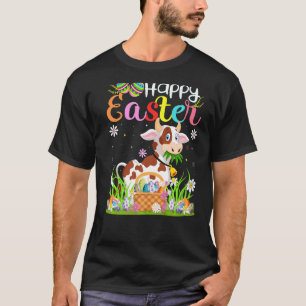 Kuh Hase Ei Jagd Kuh Frohe Ostern T-Shirt