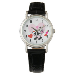 Kuh-Herzen Armbanduhr