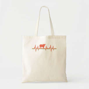Kuh Highland Cow Scottish Heartbeat Vintag Tragetasche