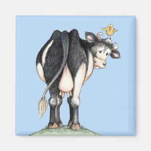 Kuh hinter magnet