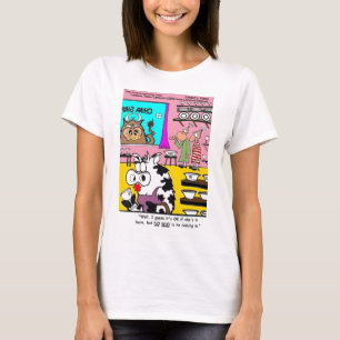 Kuh im China-Laden Lustige Tassen T-Shirts Karten 