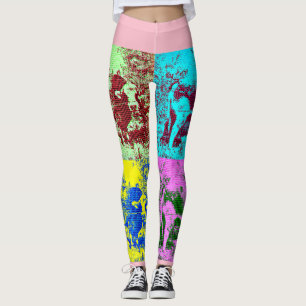Kuh in den Leggings der