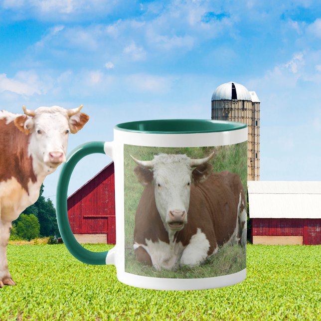 Kuh in der Gras-Tasse Tasse (Cow in the Grass Mug)
