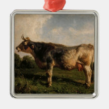 Kuh in einem Feld (Zuchttier) (von Filippo Palizzi