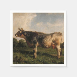 Kuh in einem Feld (Zuchttier) (von Filippo Palizzi Serviette