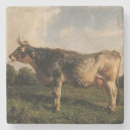 Kuh in einem Feld (Zuchttier) (von Filippo Palizzi Steinuntersetzer