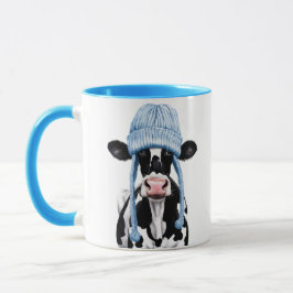 Kuh in einem Hut. Tasse