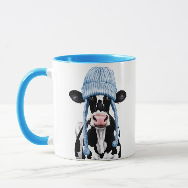 Kuh in einem Hut. Tasse (Links)