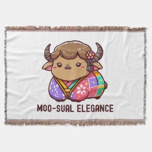 Kuh in Eleganz im Highland Decke