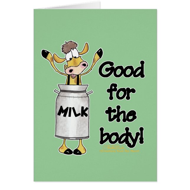 Kuh in Milchdose (Vorne)