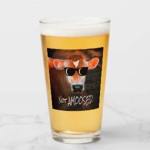 Kuh in Sonnenbrille nicht a MOOsed Niedlich Funny Glas