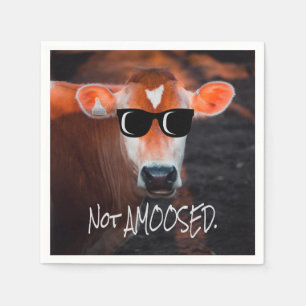 Kuh in Sonnenbrille nicht a MOOsed Niedlich Funny Serviette